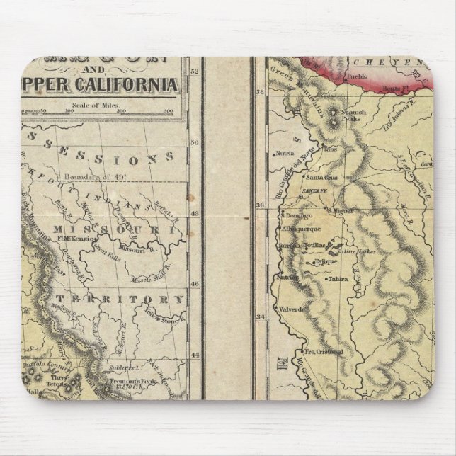 The State Of Texas Mouse Pad (Front)