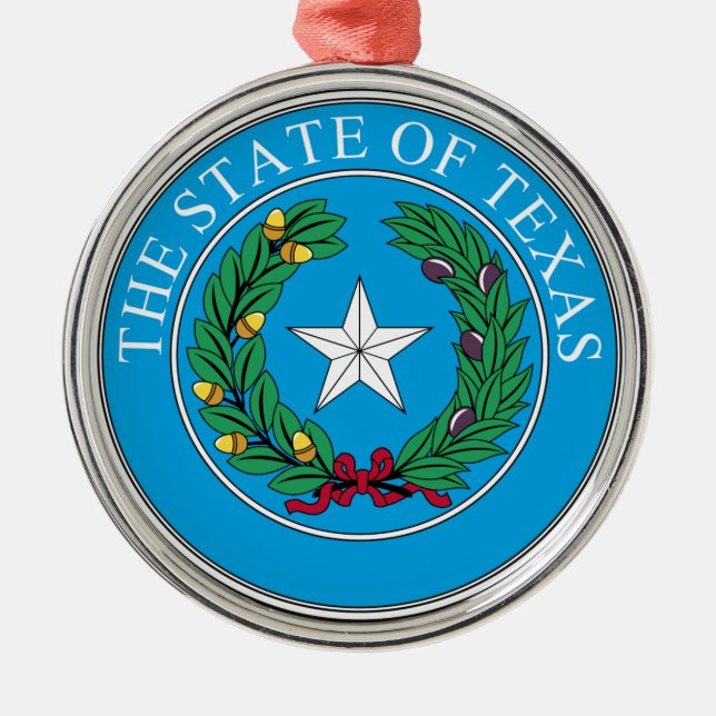 The State Seal of Texas Metal Tree Decoration (Front)