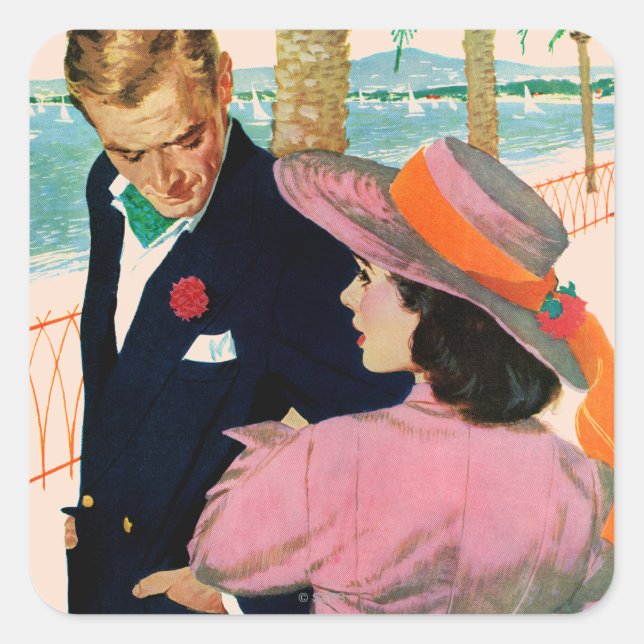 The Stategy of Love Square Sticker (Front)