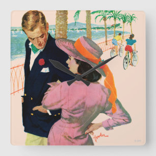 The Stategy of Love Square Wall Clock