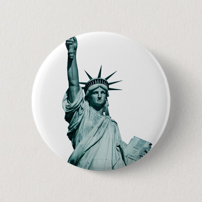 The Statue of Liberty 6 Cm Round Badge (Front)