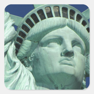 The Statue Of Liberty At New York City Square Sticker