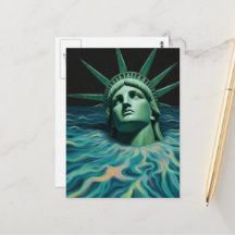 The Statue of Liberty Melts Surreal