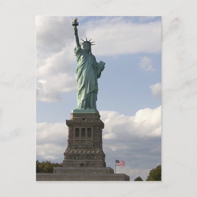 The Statue of Liberty on Liberty Island in New Postcard (Front)