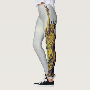 The Statue of Liberty, The Great Bartholdi Statue Leggings