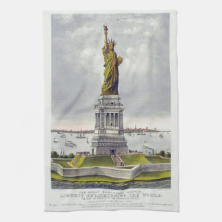 The Statue of Liberty, The Great Bartholdi Statue Tea Towel