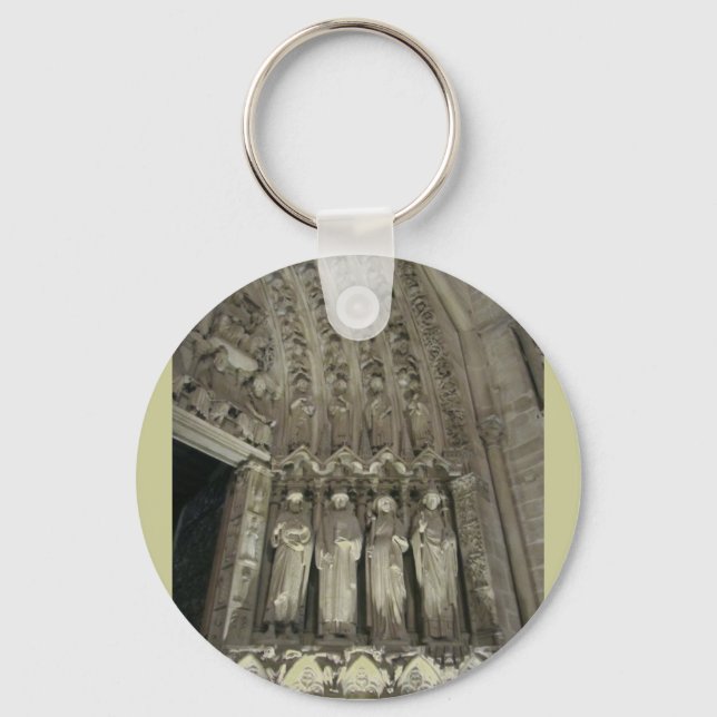 The Statutes of Notre Dame Key Ring (Front)
