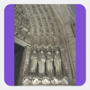 The Statutes of Notre Dame Square Sticker