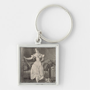 The Stay-lace, engraved by Alfred Leon Lemercier ( Key Ring