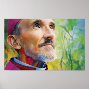 The Steadfast Gaze of Saint Robert Bellarmine Poster