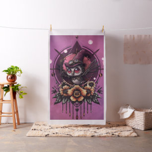 The Steampunk Owl: Guardian of Secrets. Fabric
