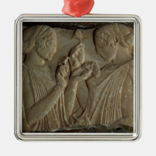 The Stele of Pharsalos depicting the glorifying of Metal Tree Decoration