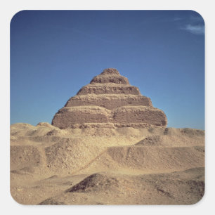 The Step Pyramid of King Djoser, c.2630-2611 BC Square Sticker