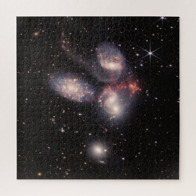 The Stephan's Quintet Galaxies | JWST Jigsaw Puzzle (Vertical)