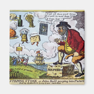The Stepping Stone,John Bull peeping into Magnet