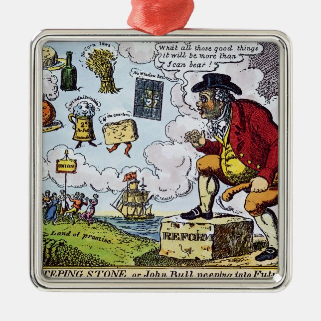 The Stepping Stone,John Bull peeping into Metal Ornament (Front)