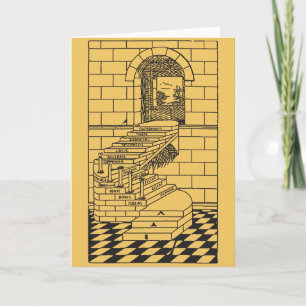 The Steps of Masonry Card