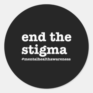 The Stigma Mental Health Awareness 1 Classic Round Sticker