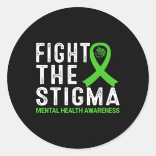 The Stigma Mental Health Awareness  Classic Round Sticker
