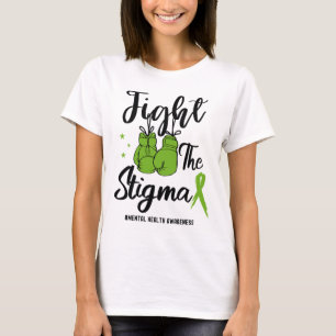 The Stigma Mental Health Awareness May Green Ribbo T-Shirt