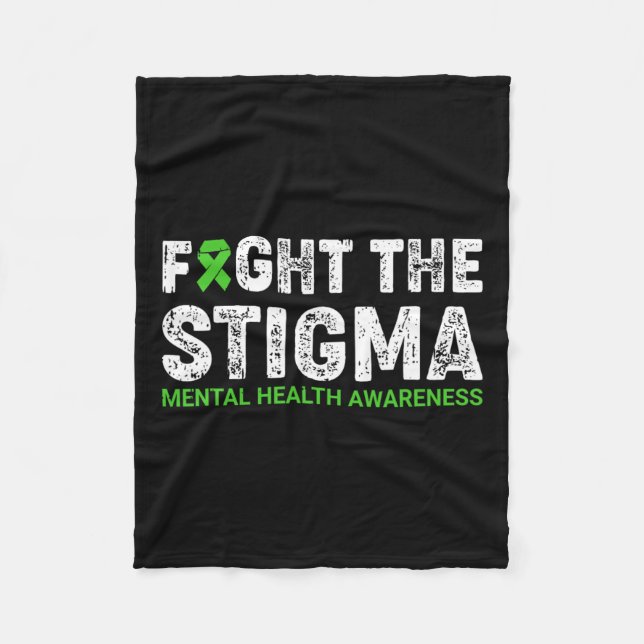 The Stigma Mental Health Awareness Warrior Counsel Fleece Blanket (Front)