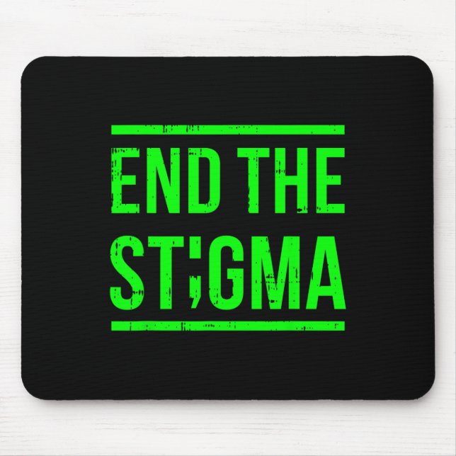 The Stigma Mental Health Awareness Warrior Counsel Mouse Pad (Front)
