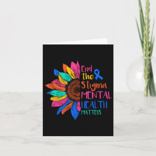The Stigma Mental Health Problems Mental Awareness Card