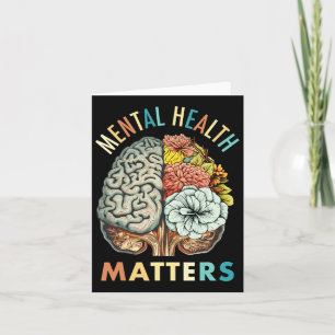 The Stigma Mental Health Problems Mental Awareness Card