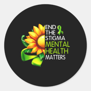 The Stigma Mental Health Problems Mental Awareness Classic Round Sticker