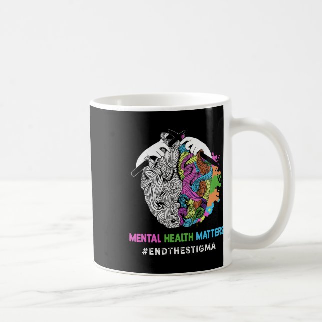 The Stigma Mental Health Problems Mental Awareness Coffee Mug (Right)