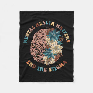 The Stigma Mental Health Problems Mental Awareness Fleece Blanket