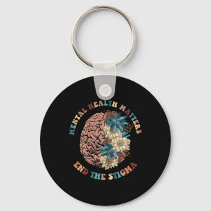 The Stigma Mental Health Problems Mental Awareness Key Ring