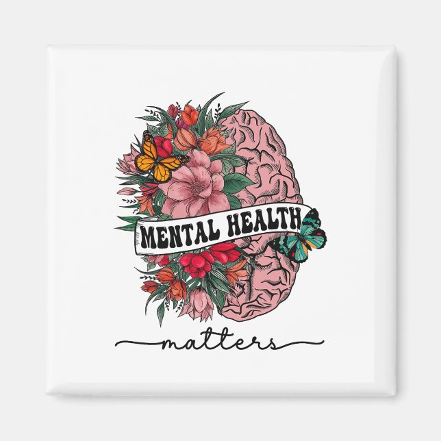 The Stigma Mental Health Problems Mental Awareness Magnet (Front)