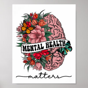 The Stigma Mental Health Problems Mental Awareness Poster
