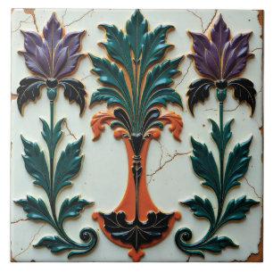 The Still Hour of Blossoms Ceramic Tile