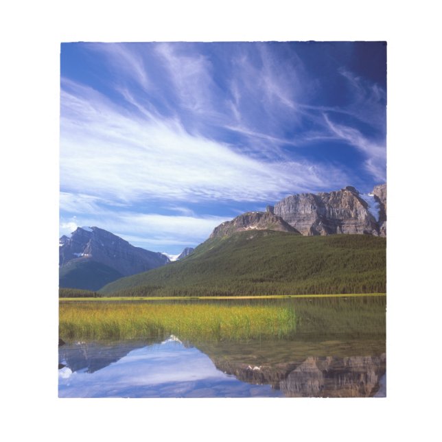 The still waters of Waterfowl Lake make a Notepad (Front)