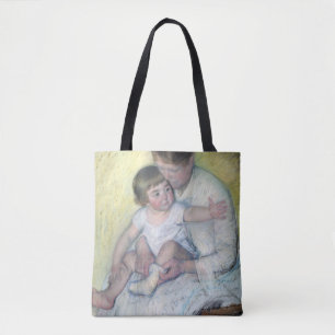 The Stocking, Mary Cassatt Tote Bag