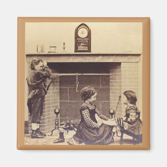 The Stockings Were Hung by the Chimney with Care Magnet (Front)