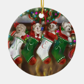 The Stockings Were Hung Ceramic Tree Decoration