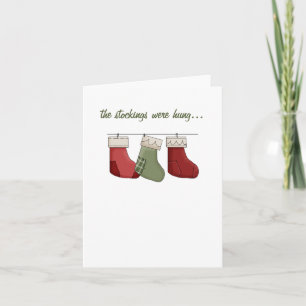the stockings were hung... holiday card