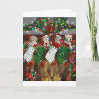 The Stockings Were Hung Holiday Card