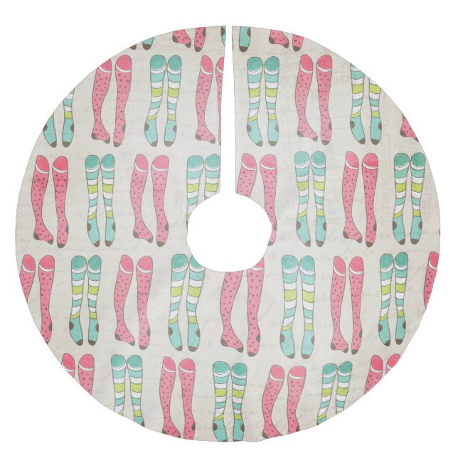 The Stockings Were Hung Holidays Tree Skirt (Front)