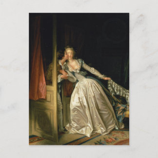 The Stolen Kiss by Jean-Honoré Fragonard Postcard
