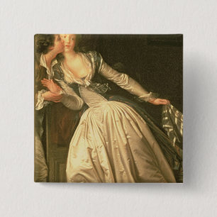 The Stolen Kiss, c.1788 15 Cm Square Badge