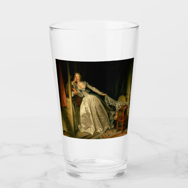 The Stolen Kiss Fragonard Glass (Front)