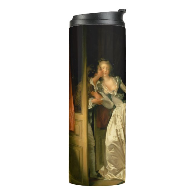 The Stolen Kiss Fragonard Thermal Tumbler (Rotated Left)