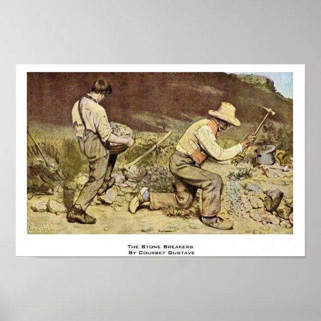 The Stone Breakers By Courbet Gustave Poster (Front)