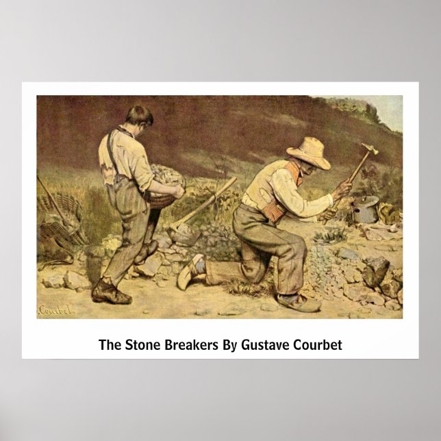 The Stone Breakers By Gustave Courbet Poster (Front)
