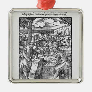 The stone-cutter metal ornament