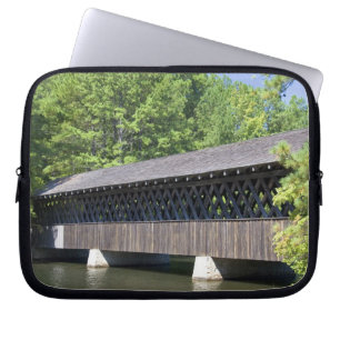The Stone Mountain Covered Bridge at Stone Laptop Sleeve